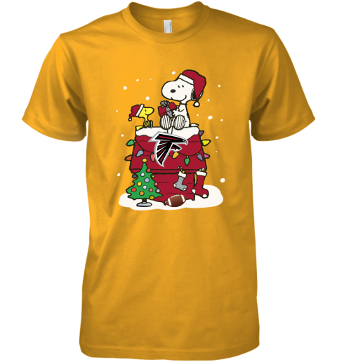 Happy Christmas With Atlanta Falcons Snoopy Premium Men's T-Shirt