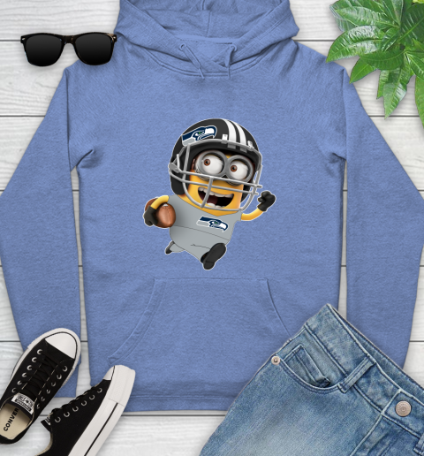 NFL Seattle Seahawks Minions Disney Football Sports Youth Hoodie 12