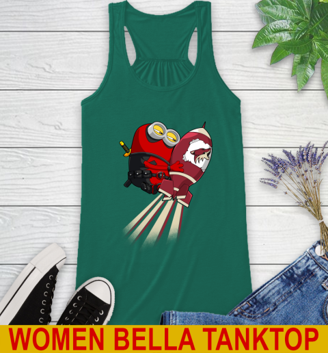 NHL Hockey Arizona Coyotes Deadpool Minion Marvel Shirt Racerback Tank 5