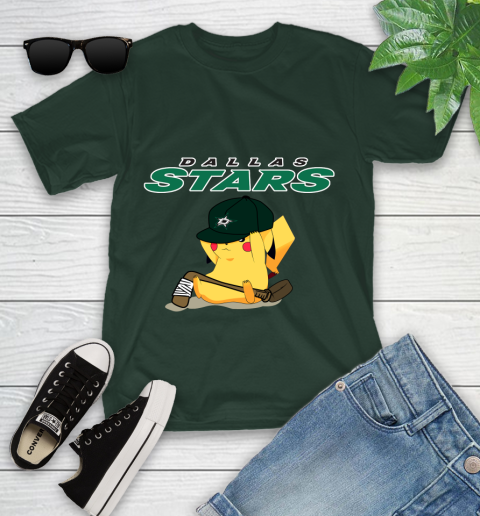 NHL Pikachu Hockey Sports Dallas Stars Youth T-Shirt 5