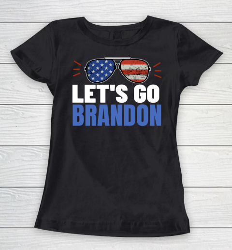 Let's Go Brandon Flag Sunglasses Women's T-Shirt