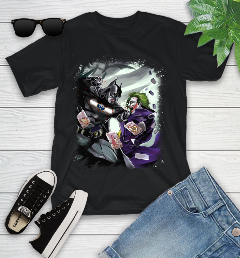 Buffalo Sabres NHL Hockey Batman Fighting Joker DC Comics Youth T-Shirt 2