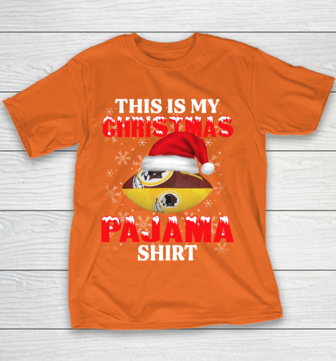 Washington Redskins This Is My Christmas Pajama Shirt NFL Youth T-Shirt 4