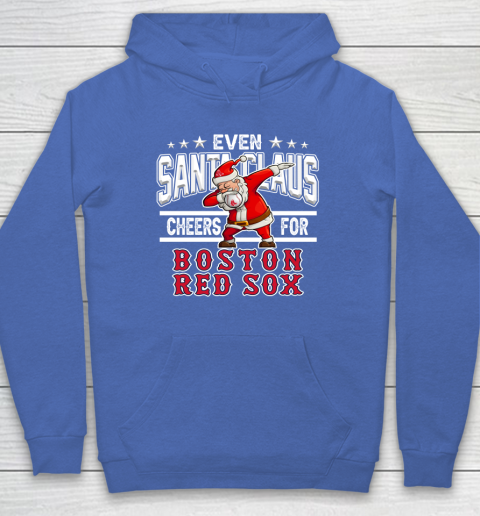 Boston Red Sox Even Santa Claus Cheers For Christmas MLB Hoodie 6