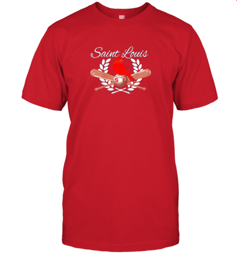 erds st louis baseball design cardinal sports jersey t shirt 60 front red