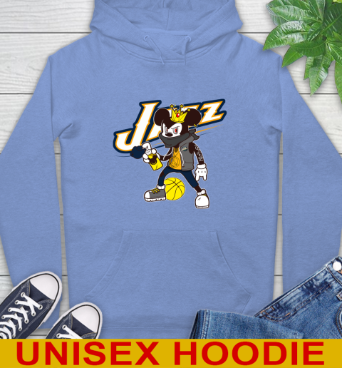 Utah Jazz NBA Basketball Mickey Peace Sign Sports Hoodie 11