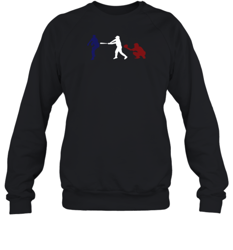 Baseball USA flag American Tradition Spirit Sweatshirt