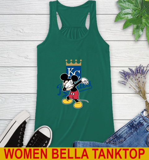 Kansas City Royals MLB Baseball Dabbing Mickey Disney Sports Racerback Tank 7