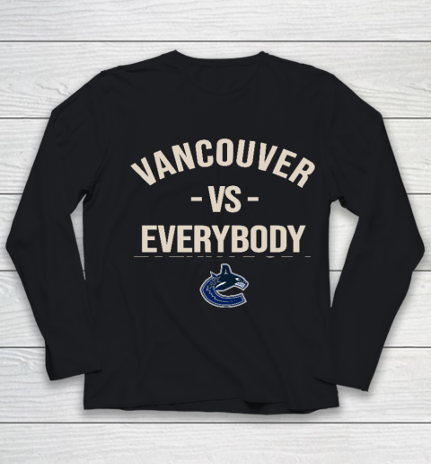 Vancouver Canucks Vs Everybody Youth Long Sleeve