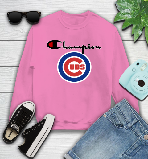 MLB Baseball Chicago Cubs Champion Shirt Youth Sweatshirt 3