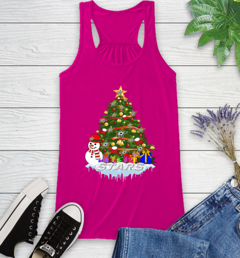 Dallas Stars Merry Christmas NHL Hockey Sports Racerback Tank 8