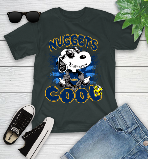 NBA Basketball Denver Nuggets Cool Snoopy Shirt Youth T-Shirt - Image 6