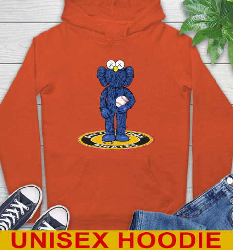 MLB Baseball Pittsburgh Pirates Kaws Bff Blue Figure Shirt Hoodie 5