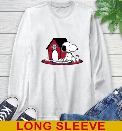 NHL Hockey Winnipeg Jets Snoopy The Peanuts Movie Shirt Long Sleeve T-Shirt
