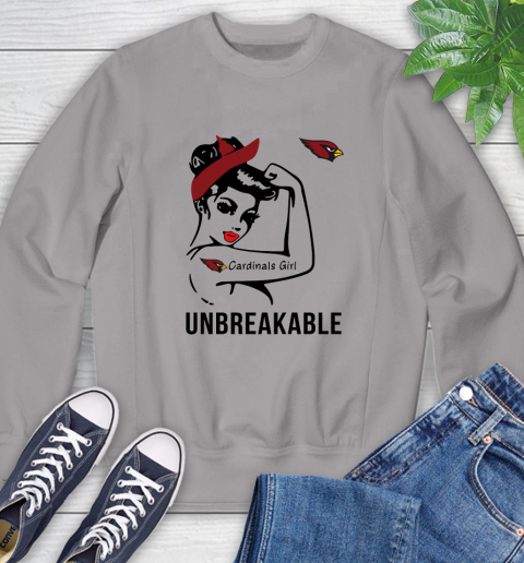 NFL Arizona Cardinals Girl Unbreakable Football Sports Sweatshirt 3