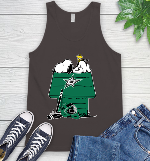 Dallas Stars NHL Hockey Snoopy Woodstock The Peanuts Movie Tank Top 7
