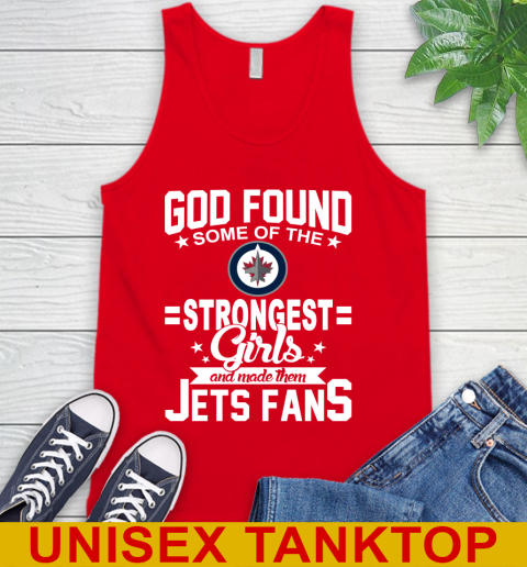 Winnipeg Jets NHL Football God Found Some Of The Strongest Girls Adoring Fans Tank Top 5