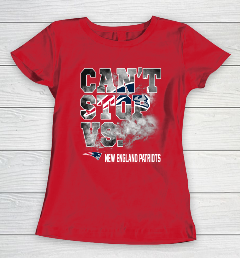 NFL New England Patriots Can't Stop Vs Women's T-Shirt 9