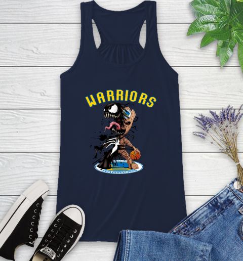 NBA Golden State Warriors Basketball Venom Groot Guardians Of The Galaxy Racerback Tank 12
