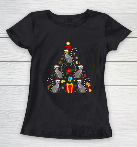 Lemur Christmas Ornament Tree Funny Gift Women's T-Shirt