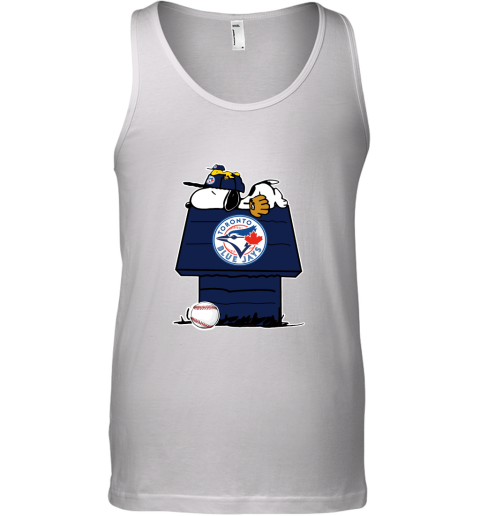 Toronto BLue Jays Snoopy And Woodstock Resting Together MLB Tank Top