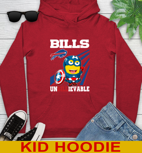 NFL Football Buffalo Bills Captain America Marvel Avengers Minion Shirt Youth Hoodie 11