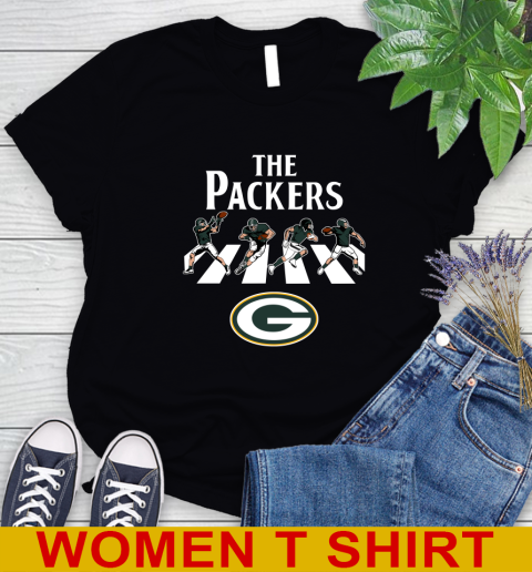 NFL Football Green Bay Packers The Beatles Rock Band Shirt Women's T-Shirt