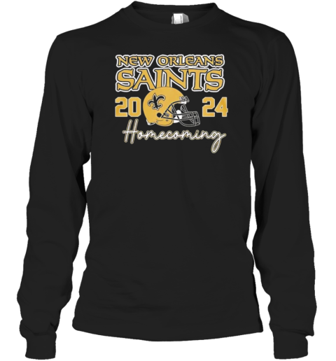 New Orleans Saints Football Homecoming 2024 helmet Long Sleeve T-Shirt