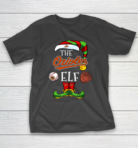 Baltimore Orioles Christmas ELF Funny MLB T-Shirt