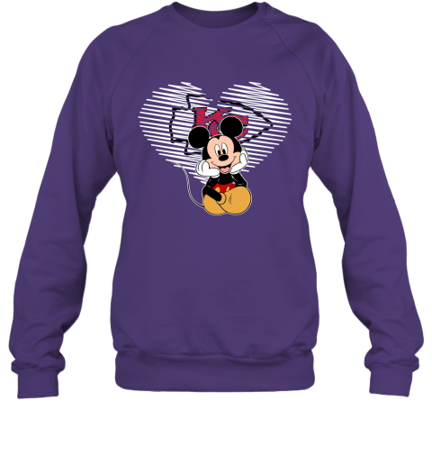 NFL Kansas City Chiefs The Heart Mickey Mouse Disney Football T Shirt 1H9nO6xFy0q sweatshirt 35 95 151514 front purple