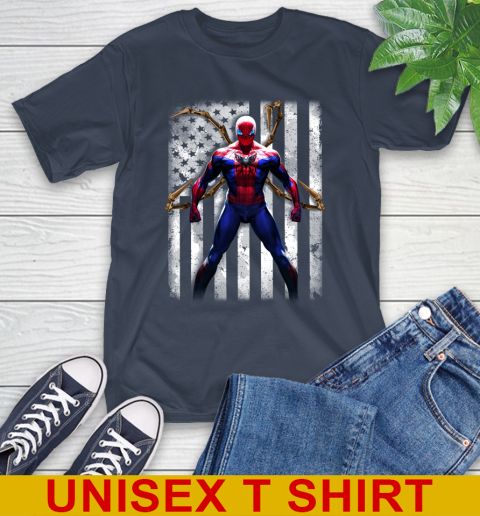 NHL Hockey Washington Capitals Spider Man Avengers Marvel American Flag Shirt T-Shirt 4 NHL Hockey Washington Capitals Spider Man Avengers Marvel American Flag Shirt T-Shirt - Image 4