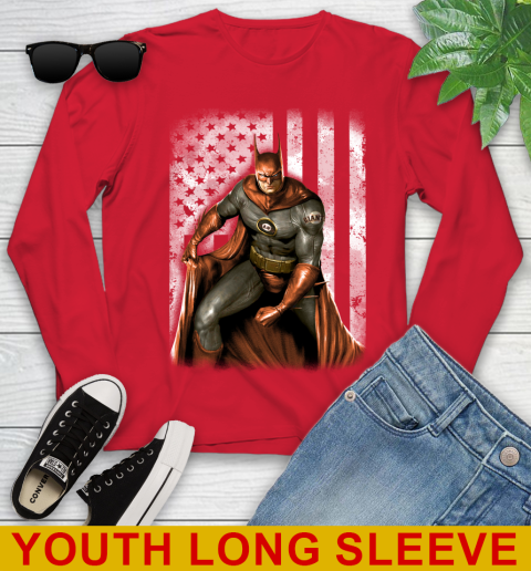 San Francisco Giants MLB Baseball Batman DC American Flag Shirt Youth Long Sleeve 11