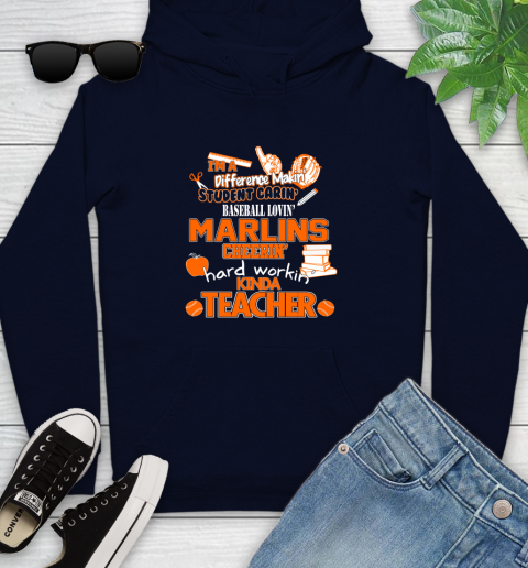 Milwaukee Brewers MLB I'm A Difference Making Student Caring Baseball Loving Kinda Teacher (2) Youth Hoodie 3