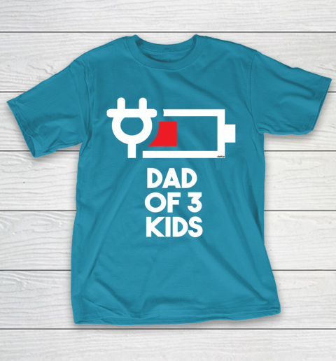 Dad of 3 Kids Funny Gift Daddy of Three Kids Father's Day T-Shirt 17