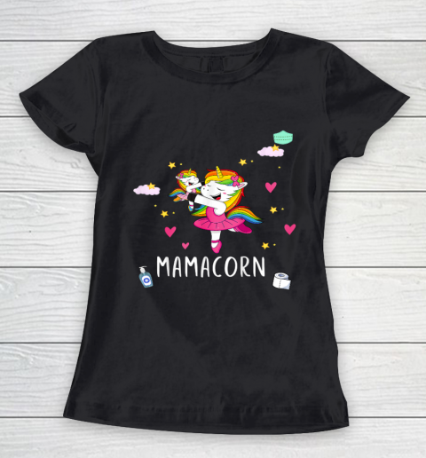 Womens Mamacorn Shirt for Women Unicorn Mama Women's T-Shirt