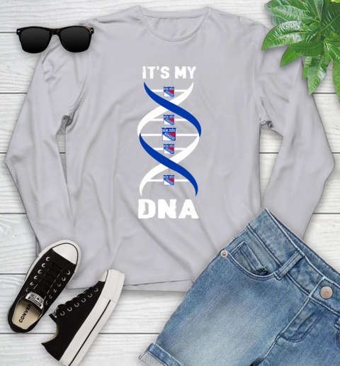 New York Rangers NHL Hockey It's My DNA Sports Youth Long Sleeve 5