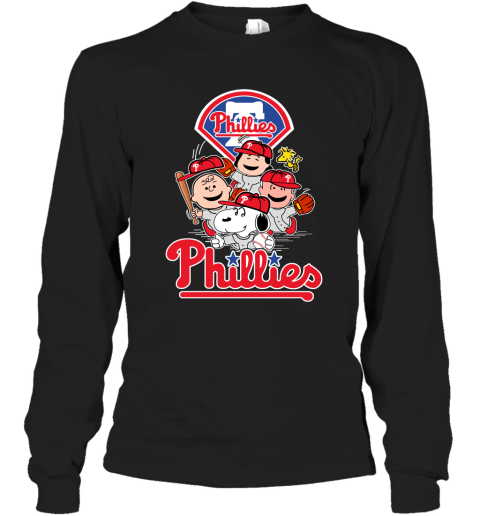 MLB Philadelphia Phillies Snoopy Charlie Brown Woodstock The Peanuts Movie  Baseball T Shirt - Rookbrand