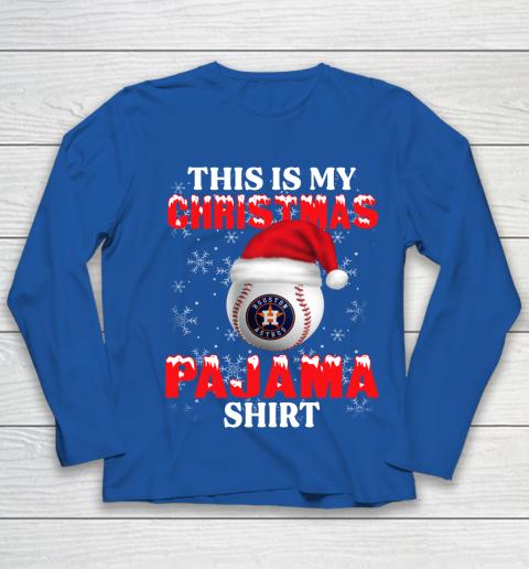 Houston Astros This Is My Christmas Pajama Shirt MLB Youth Long Sleeve 7