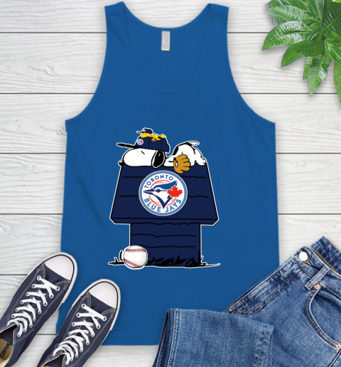 MLB Toronto Blue Jays Snoopy Woodstock The Peanuts Movie Baseball T Shirt Tank Top 5