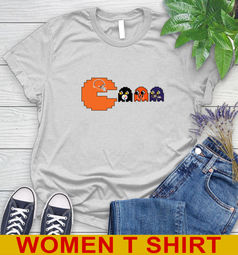Cleveland Browns NFL Football Pac Man Champion Women's T-Shirt