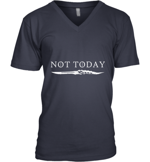 gplk not today death valyrian dagger game of thrones shirts v neck unisex 8 front navy