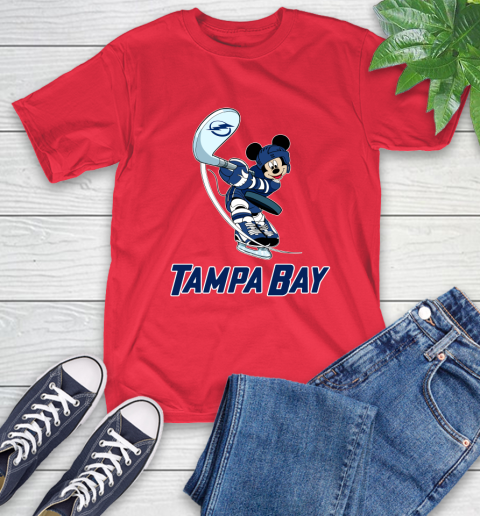 NHL Hockey Tampa Bay Lightning Cheerful Mickey Mouse Shirt T-Shirt 11
