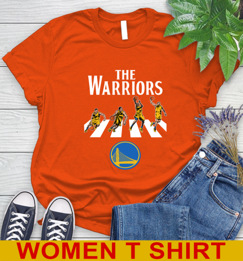 NBA Basketball Golden State Warriors The Beatles Rock Band Shirt Women's T-Shirt 3
