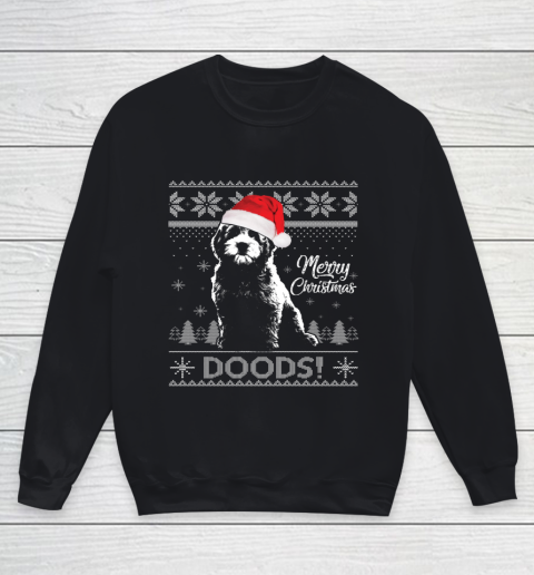 Merry Christmas Goldendoodle Santa Ugly Sweater Xmas Gift Youth Sweatshirt