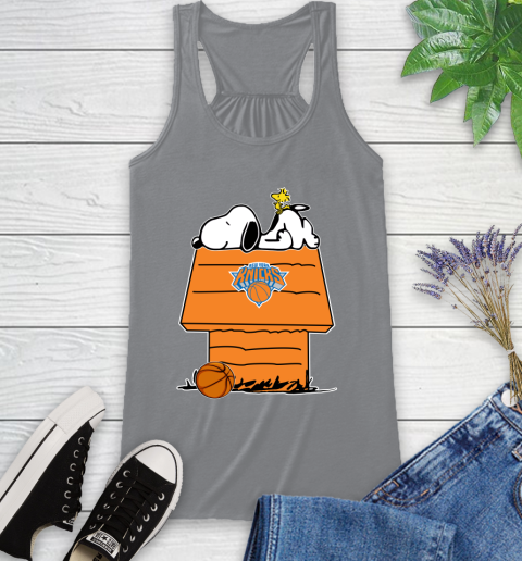 New York Knicks NBA Basketball Snoopy Woodstock The Peanuts Movie Racerback Tank 5