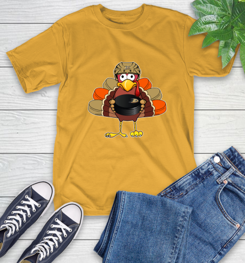 Anaheim Ducks Turkey Thanksgiving Day T-Shirt 3