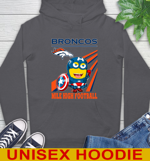 NFL Football Denver Broncos Captain America Marvel Avengers Minion Shirt Hoodie 7