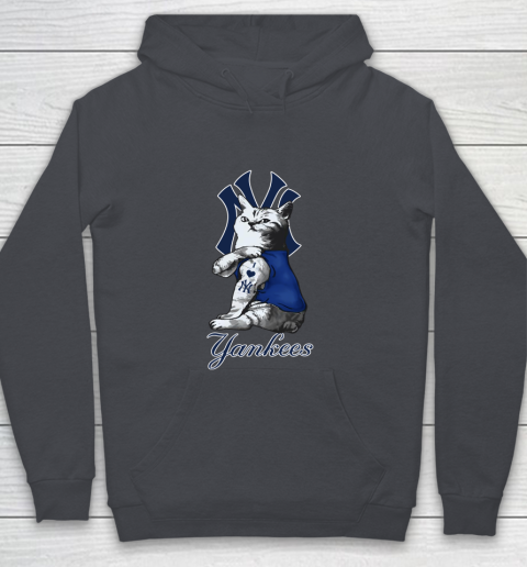 MLB Baseball My Cat Loves New York Yankees Youth Hoodie 5