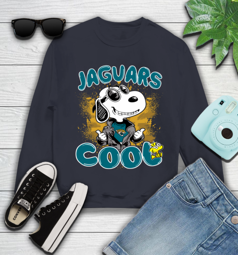 NFL Football Jacksonville Jaguars Cool Snoopy Shirt Youth Sweatshirt 2