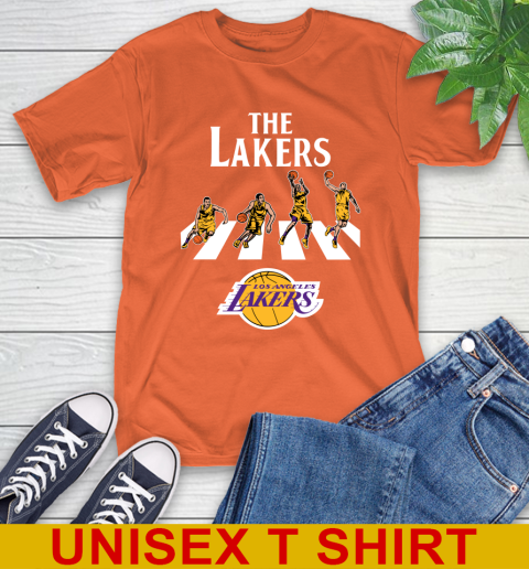 NBA Basketball Los Angeles Lakers The Beatles Rock Band Shirt T-Shirt 4